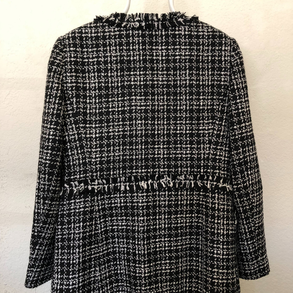 DKNY Tweed Topper Jacket, Oxford, Black, 16 - Picture 5 of 7